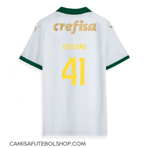 Camisa de time de futebol Palmeiras Estevao Willian #41 Replicas 2º Equipamento 2024-25 Manga Curta